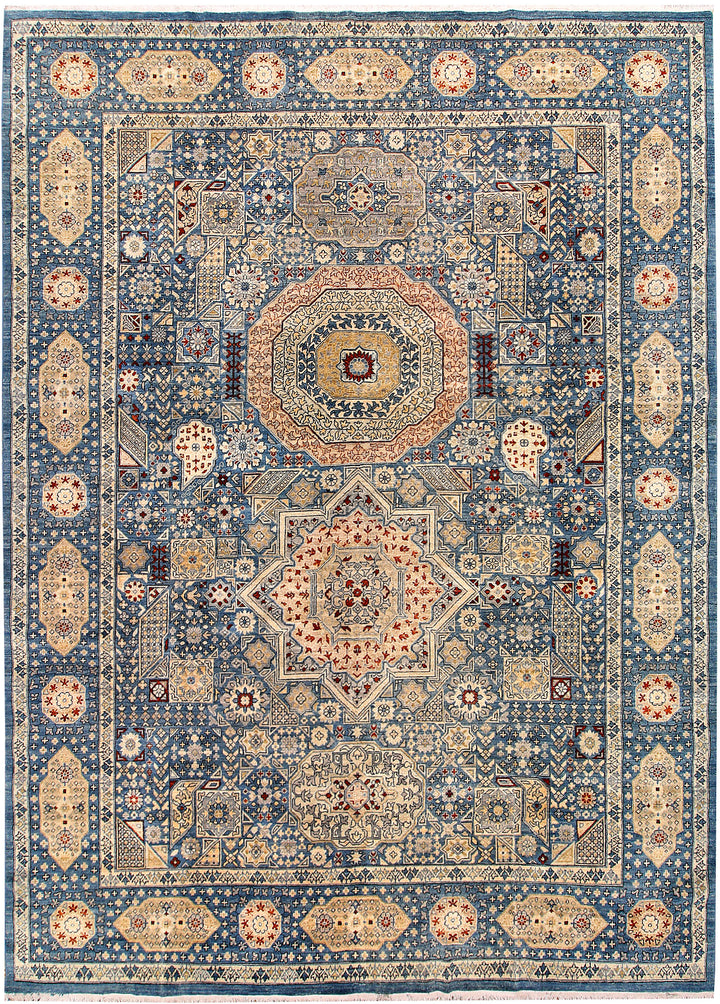 Light Slate Grey Mamluk 8' 5 x 11' 8 - No. 65787 - ALRUG Rug Store