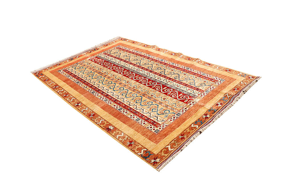 Multi Colored Shawl 5' 6 x 7' 9 - No. 65802 - ALRUG Rug Store