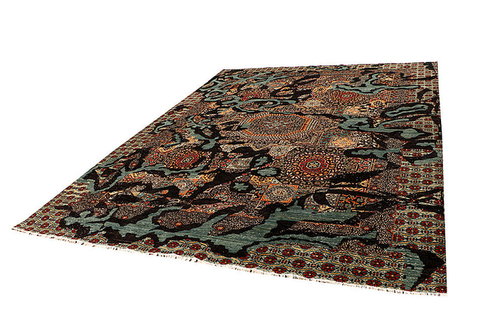 Black Mamluk 9' x 11' 11 - No. 65805 - ALRUG Rug Store
