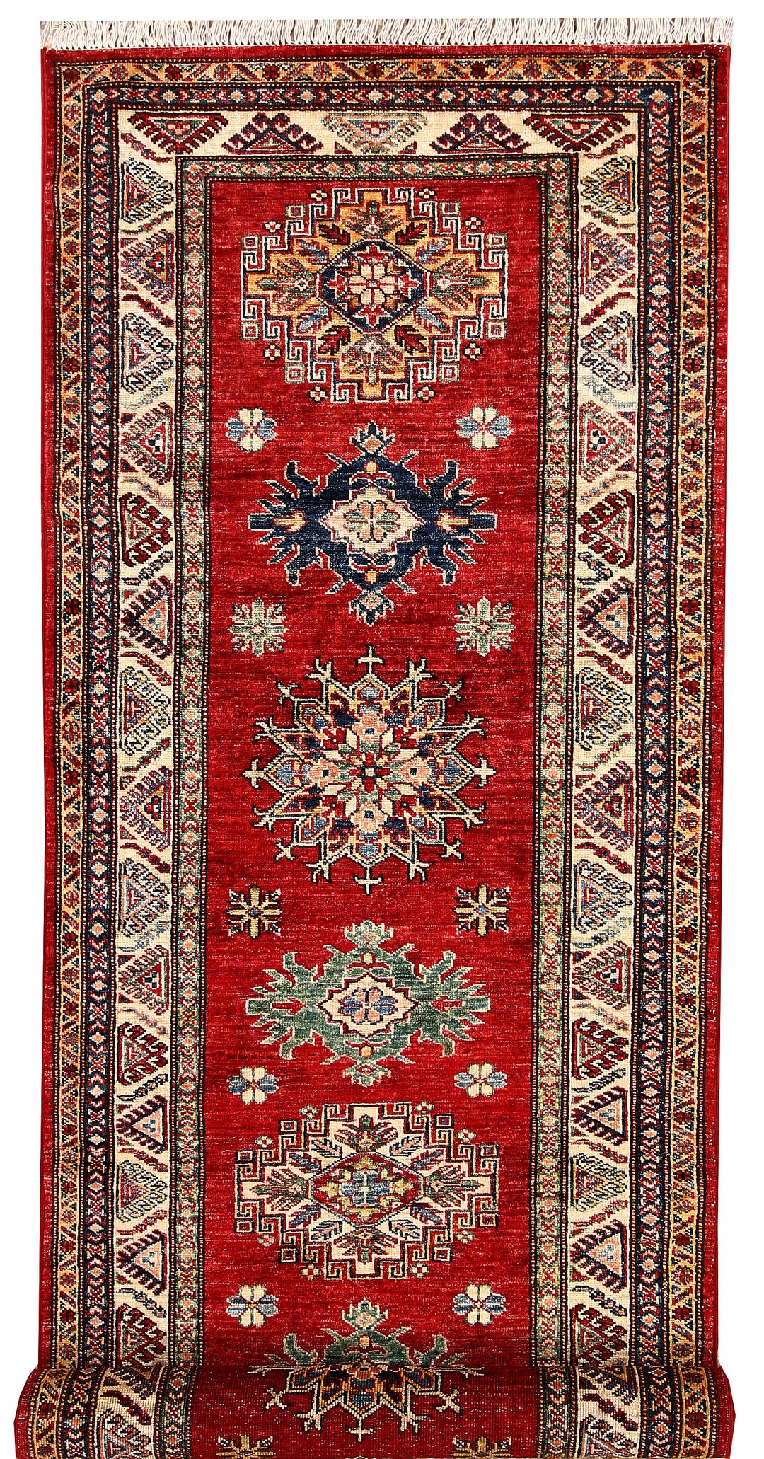 Firebrick Kazak 2' 9 x 9' 5 - No. 65808 - ALRUG Rug Store