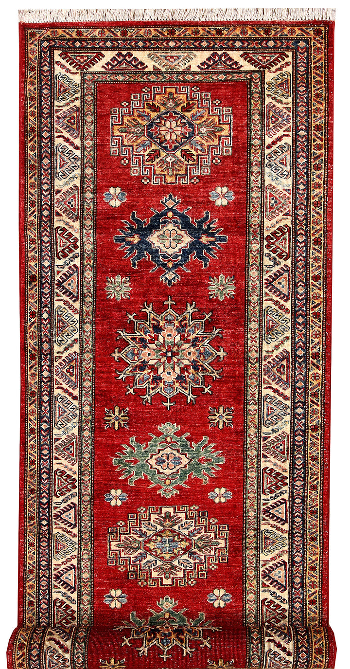 Firebrick Kazak 2' 9 x 9' 5 - No. 65808 - ALRUG Rug Store