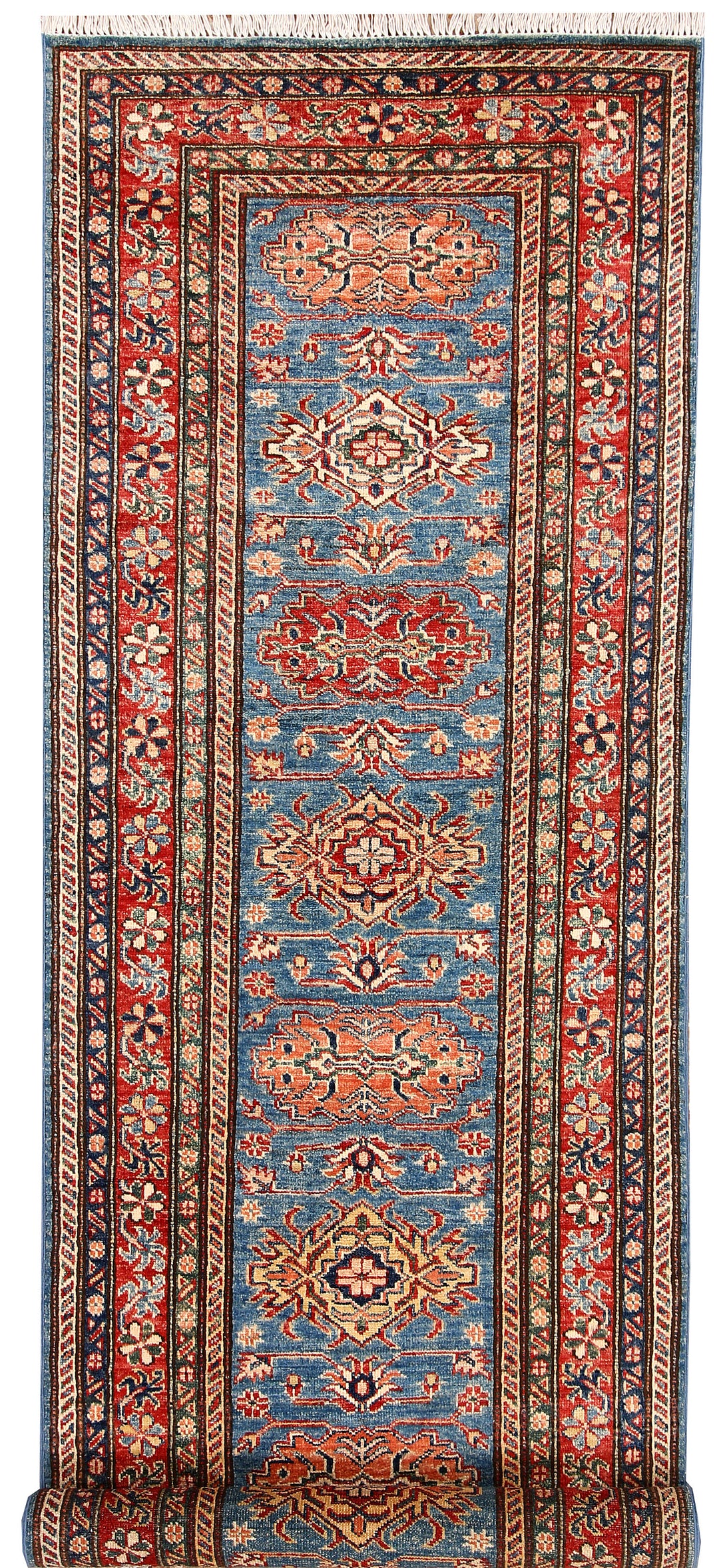 Steel Blue Kazak 2' 7 x 9' 11 - No. 65813 - ALRUG Rug Store