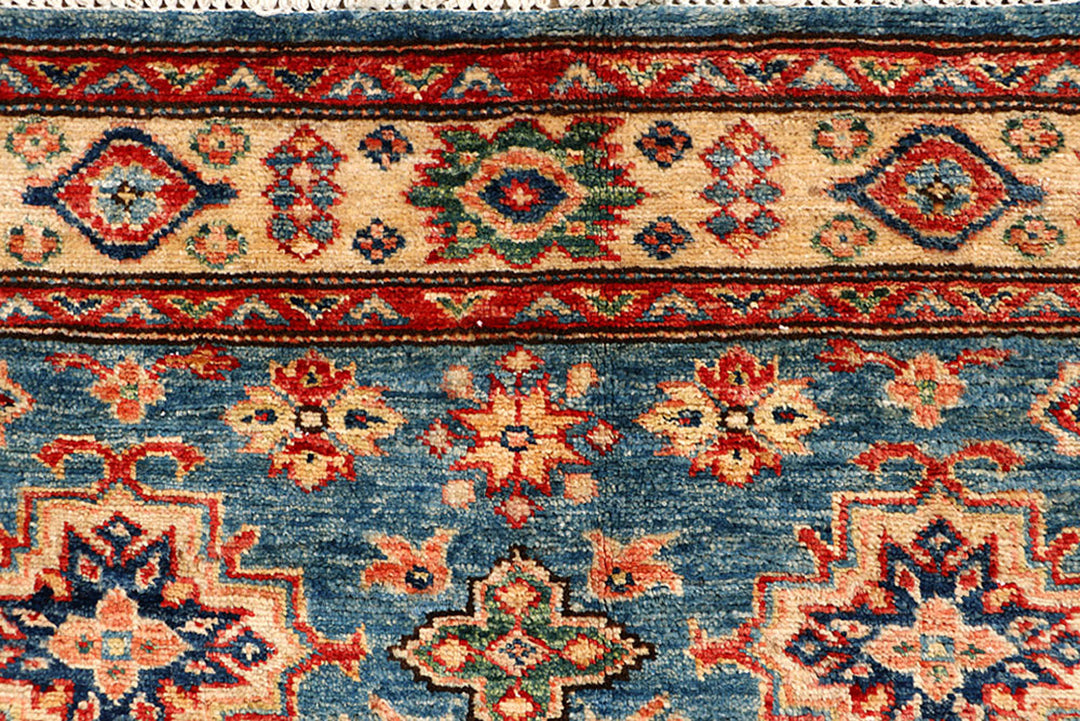 Steel Blue Kazak 3'  3" x 4'  8" - No. QA47616