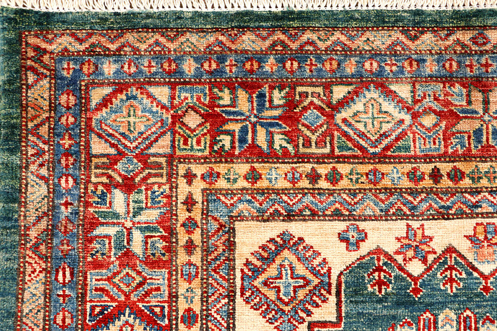 Sea Green Kazak 4' x 5' 7 - No. 65821 - ALRUG Rug Store