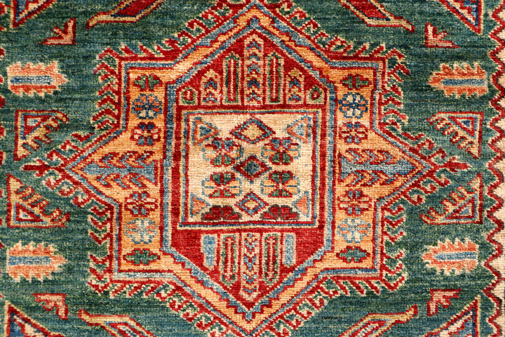 Sea Green Kazak 4' x 5' 7 - No. 65821 - ALRUG Rug Store