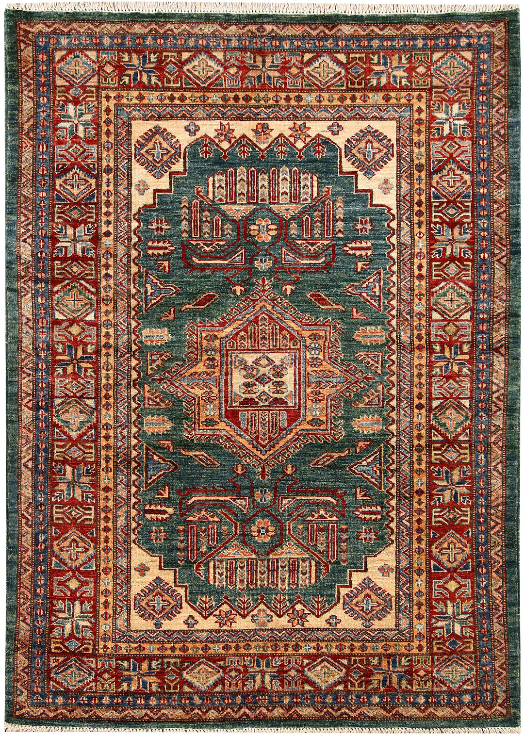 Sea Green Kazak 4' x 5' 7 - No. 65821 - ALRUG Rug Store