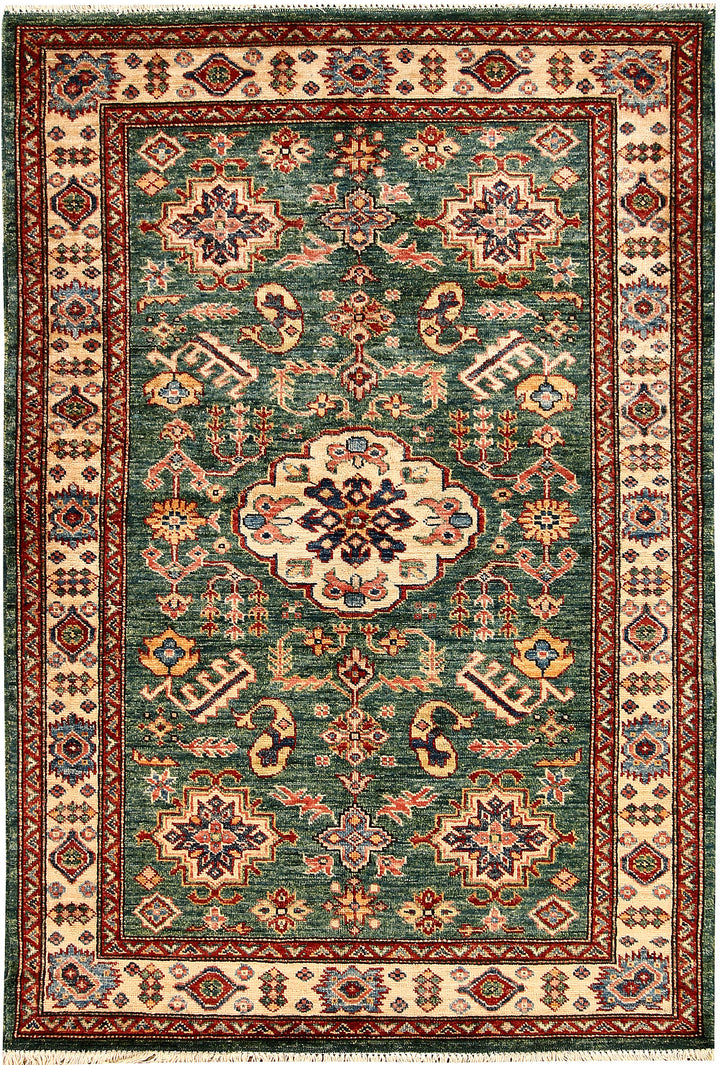 Green Kazak 3' 5 x 5' - No. 65823