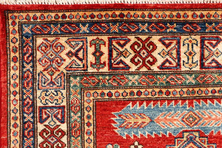 Firebrick Kazak 3' 2 x 5' 1 - No. 65824 - ALRUG Rug Store
