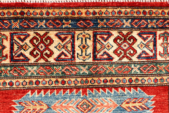 Firebrick Kazak 3' 2 x 5' 1 - No. 65824 - ALRUG Rug Store