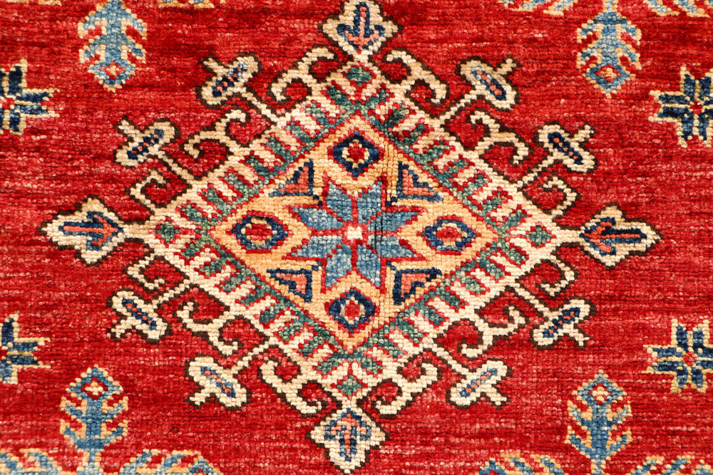 Firebrick Kazak 3' 2 x 5' 1 - No. 65824 - ALRUG Rug Store