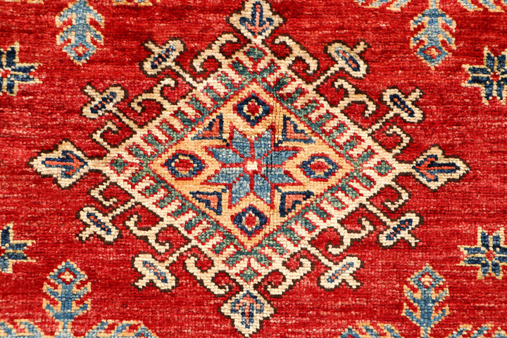 Firebrick Kazak 3' 2 x 5' 1 - No. 65824 - ALRUG Rug Store