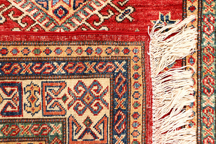 Firebrick Kazak 3' 2 x 5' 1 - No. 65824 - ALRUG Rug Store