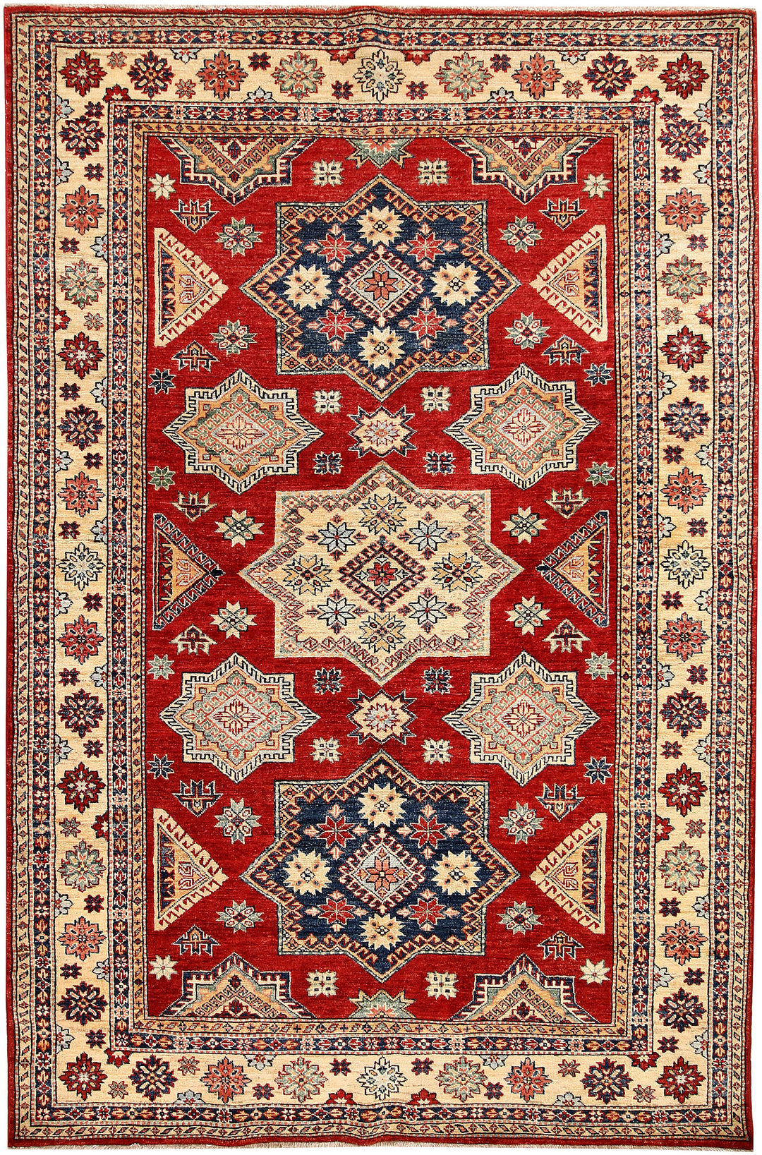 Firebrick Kazak 5' 6 x 8' 4 - No. 65825 - ALRUG Rug Store