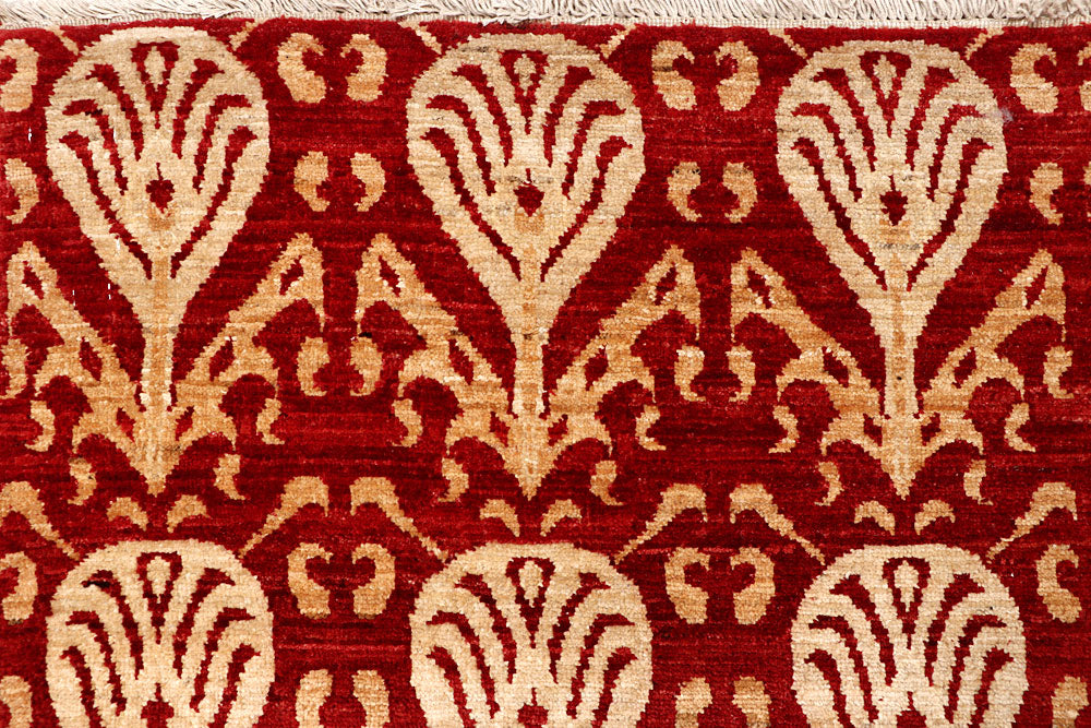 Firebrick Ikat 7' 9 x 9' 5 - No. 65828 - ALRUG Rug Store