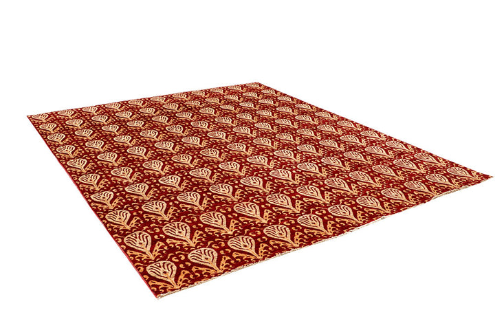 Firebrick Ikat 7' 9 x 9' 5 - No. 65828 - ALRUG Rug Store