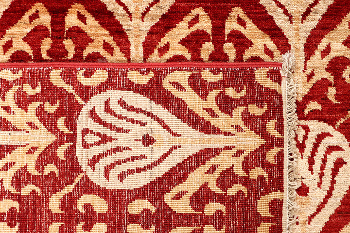 Firebrick Ikat 7' 9 x 9' 5 - No. 65828 - ALRUG Rug Store