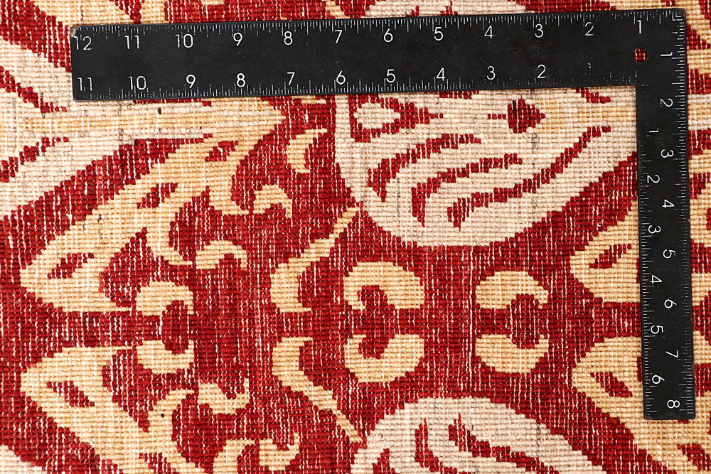 Firebrick Ikat 7' 9 x 9' 5 - No. 65828 - ALRUG Rug Store