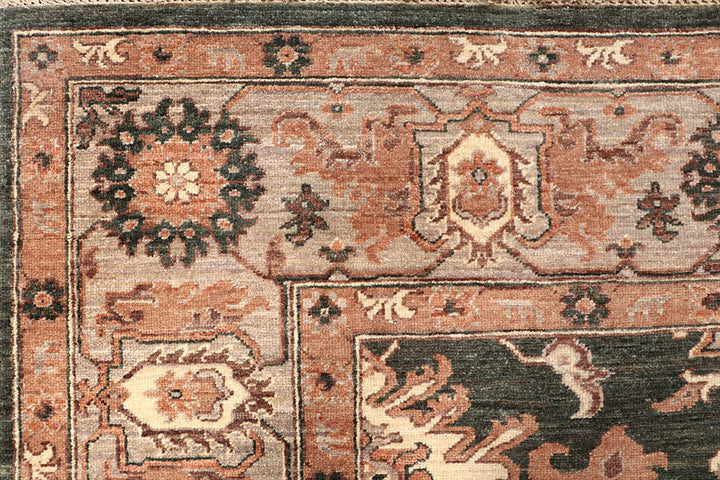 Dark Olive Green Oushak 8' x 10' 2 - No. 65831 - ALRUG Rug Store