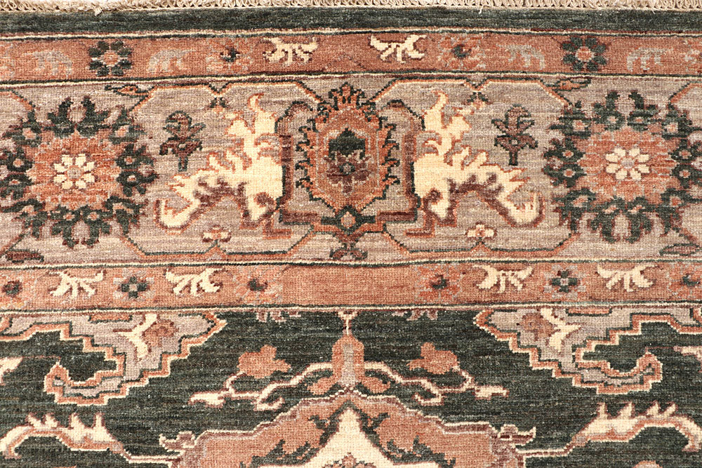 Dark Olive Green Oushak 8' x 10' 2 - No. 65831 - ALRUG Rug Store