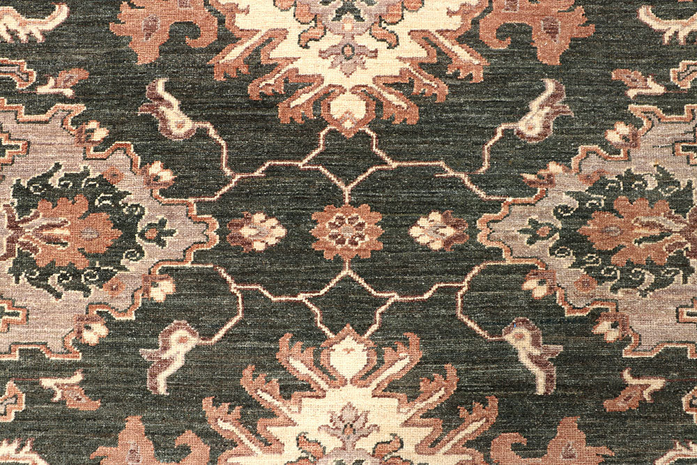 Dark Olive Green Oushak 8' x 10' 2 - No. 65831 - ALRUG Rug Store