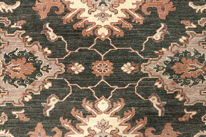 Dark Olive Green Oushak 8' x 10' 2 - No. 65831 - ALRUG Rug Store