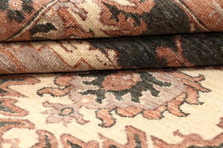 Dark Olive Green Oushak 8' x 10' 2 - No. 65831 - ALRUG Rug Store