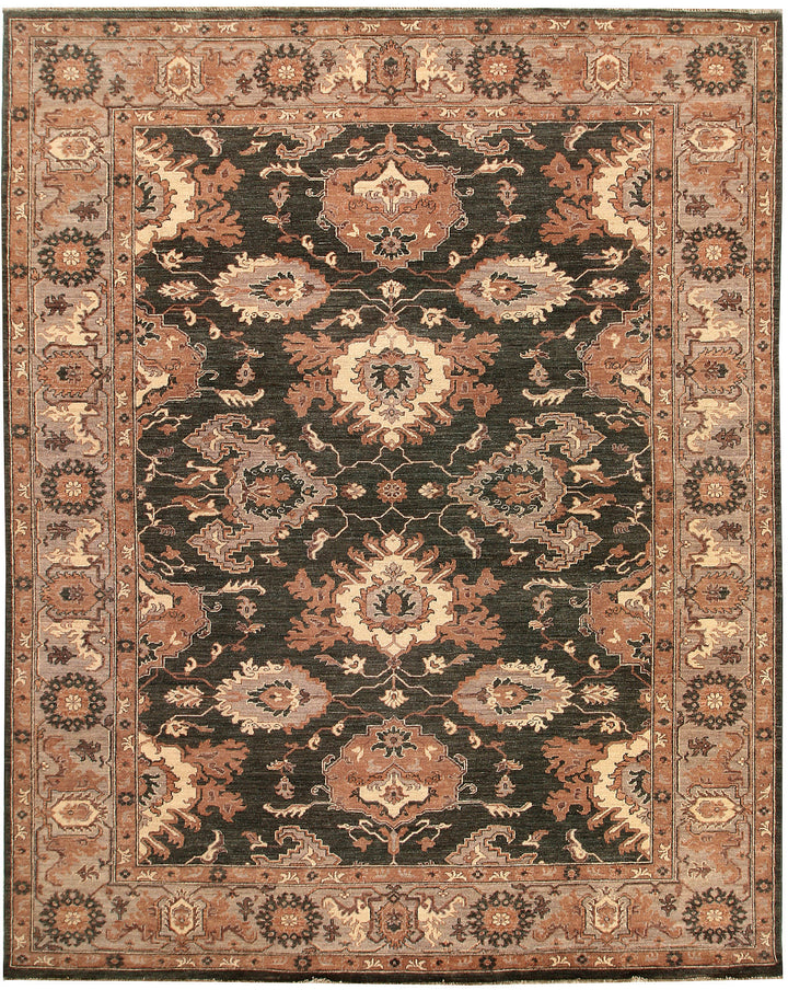 Dark Olive Green Oushak 8' x 10' 2 - No. 65831 - ALRUG Rug Store