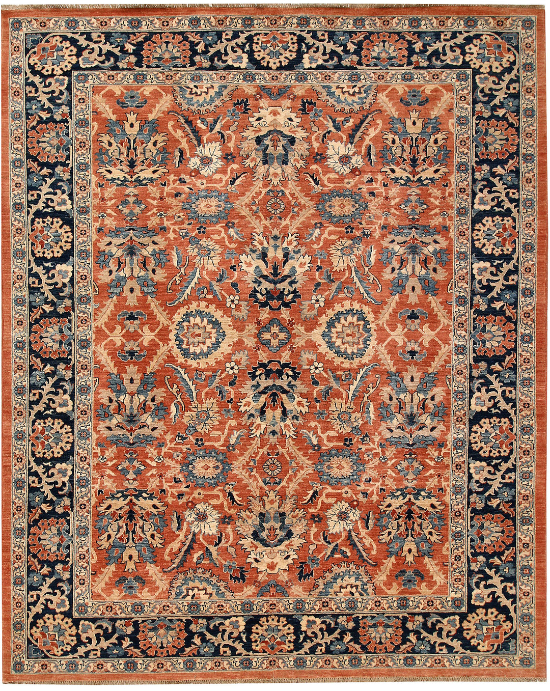 Dark Salmon Ziegler 8' x 9' 9 - No. 65832 - ALRUG Rug Store