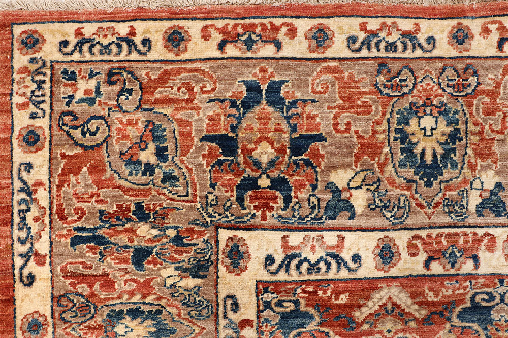 Dark Salmon Ziegler 7' 10 x 9' 11 - No. 65834 - ALRUG Rug Store