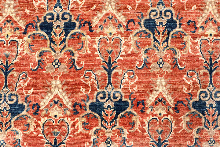 Dark Salmon Ziegler 7' 10 x 9' 11 - No. 65834 - ALRUG Rug Store