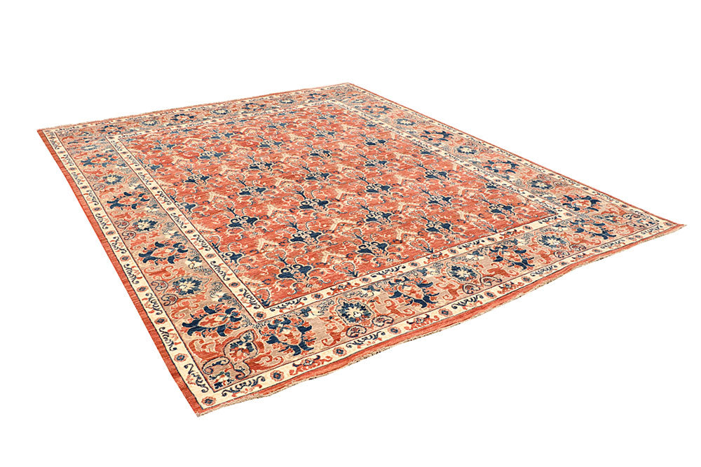 Dark Salmon Ziegler 7' 10 x 9' 11 - No. 65834 - ALRUG Rug Store