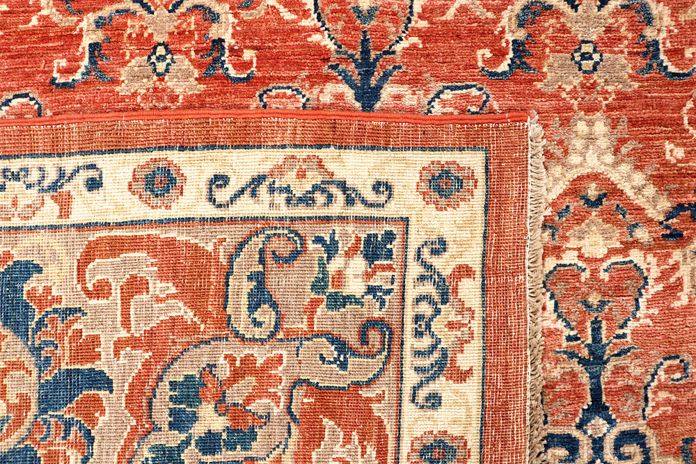 Dark Salmon Ziegler 7' 10 x 9' 11 - No. 65834 - ALRUG Rug Store