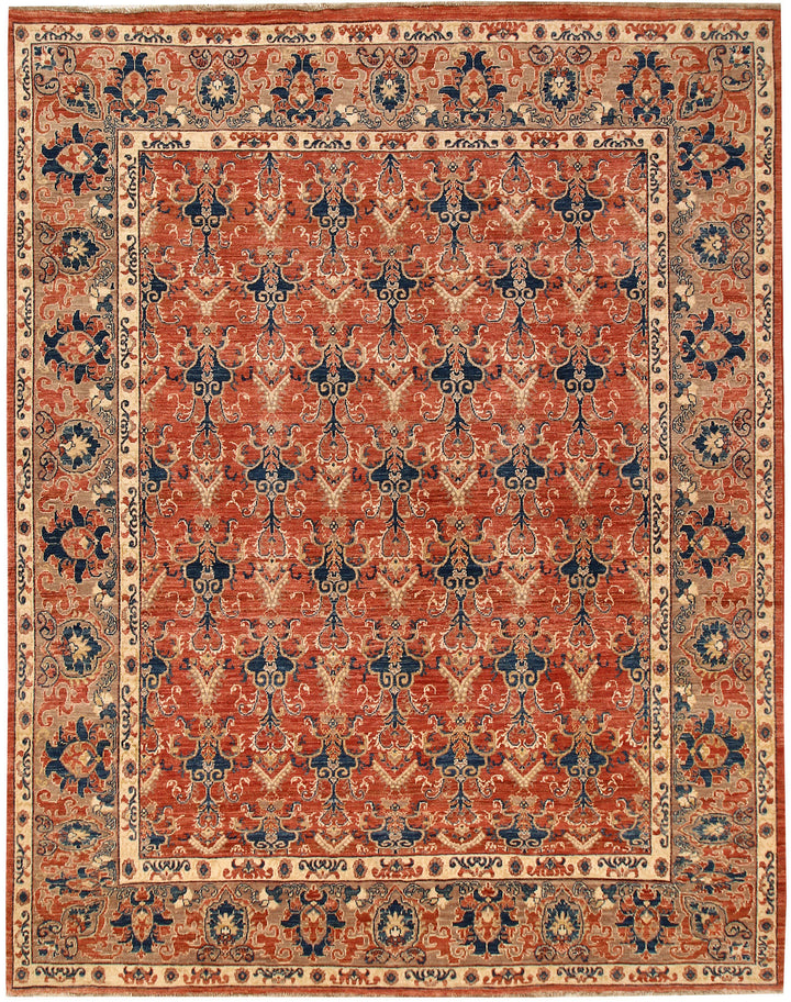 Dark Salmon Ziegler 7' 10 x 9' 11 - No. 65834 - ALRUG Rug Store