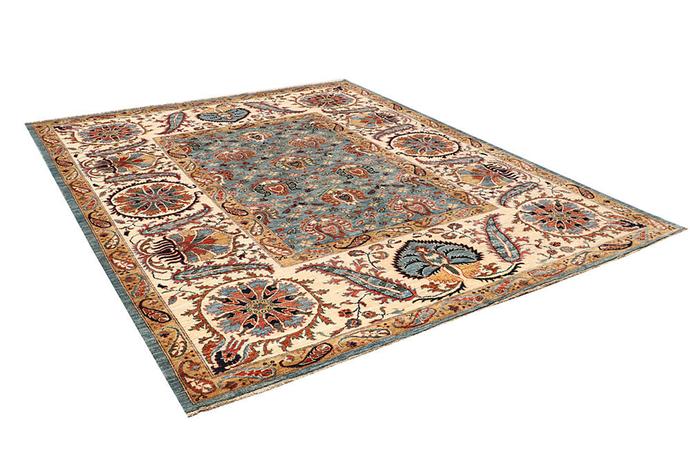 Cadet Blue Ziegler 7' 10 x 9' 9 - No. 65835 - ALRUG Rug Store