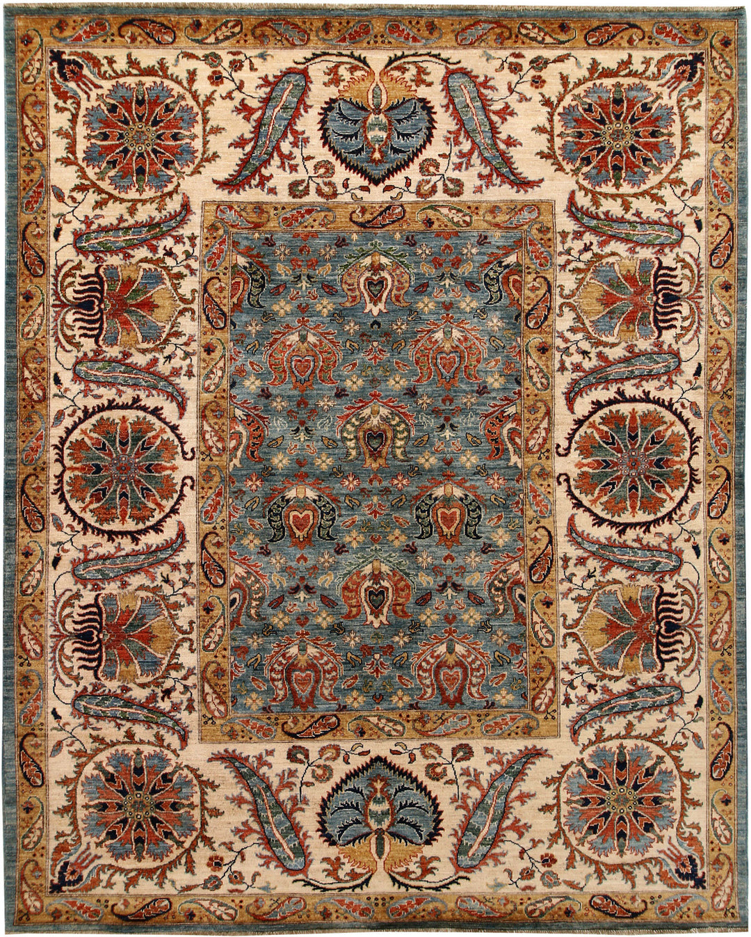 Cadet Blue Ziegler 7' 10 x 9' 9 - No. 65835 - ALRUG Rug Store