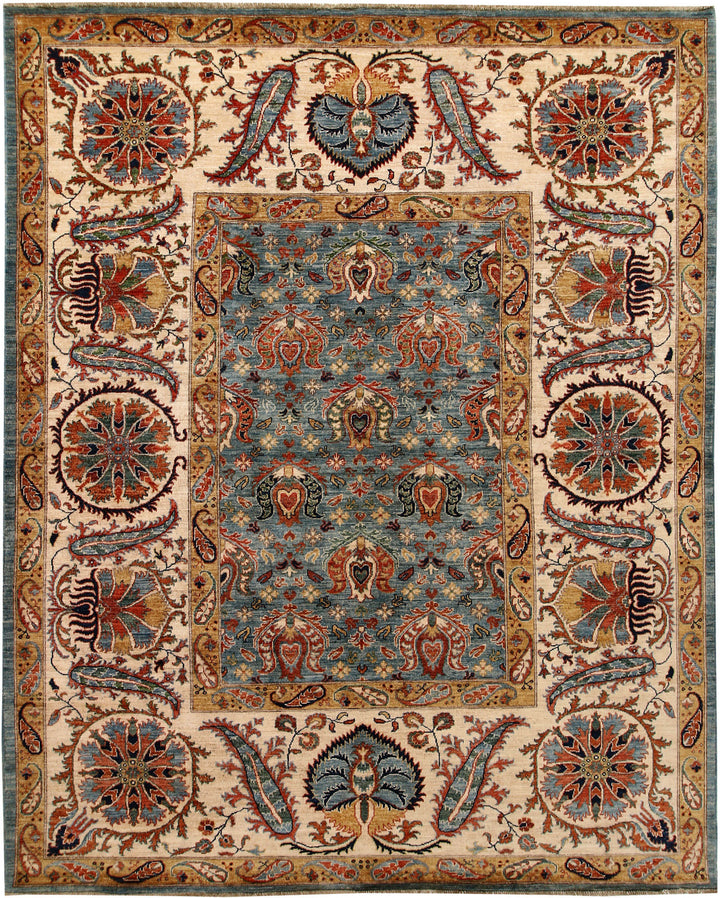 Cadet Blue Ziegler 7' 10 x 9' 9 - No. 65835 - ALRUG Rug Store