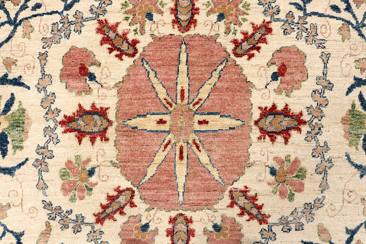 Navajo White Oushak 7' 9 x 9' 10 - No. 65838 - ALRUG Rug Store