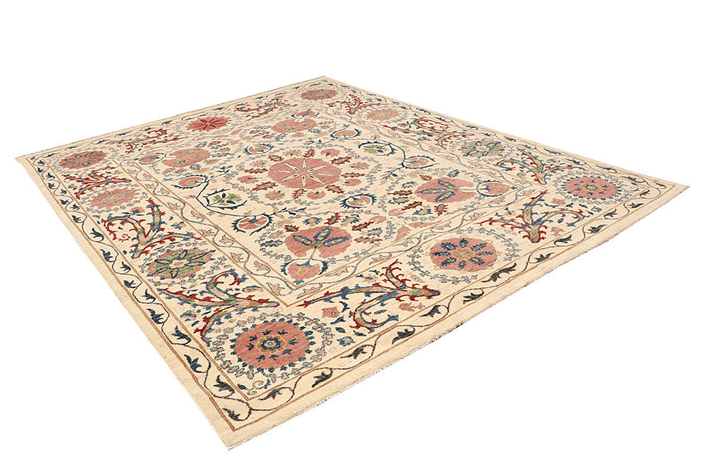 Navajo White Oushak 7' 9 x 9' 10 - No. 65838 - ALRUG Rug Store