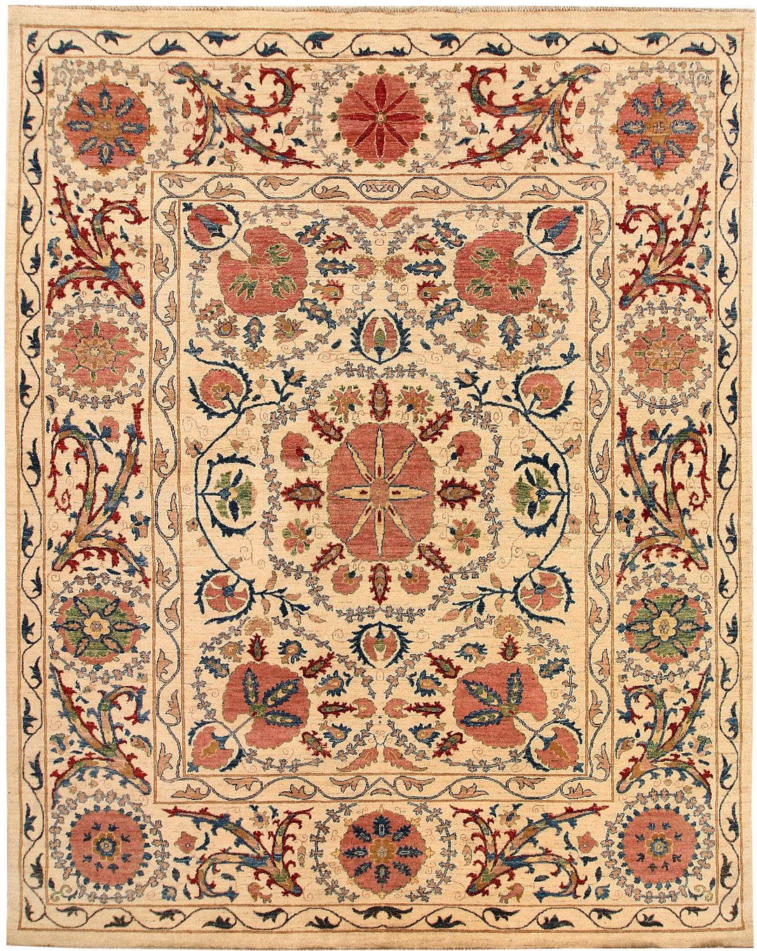 Navajo White Oushak 7' 9 x 9' 10 - No. 65838 - ALRUG Rug Store