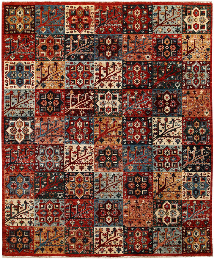 Multi Colored Ikat 8' x 9' 11 - No. 65841 - ALRUG Rug Store