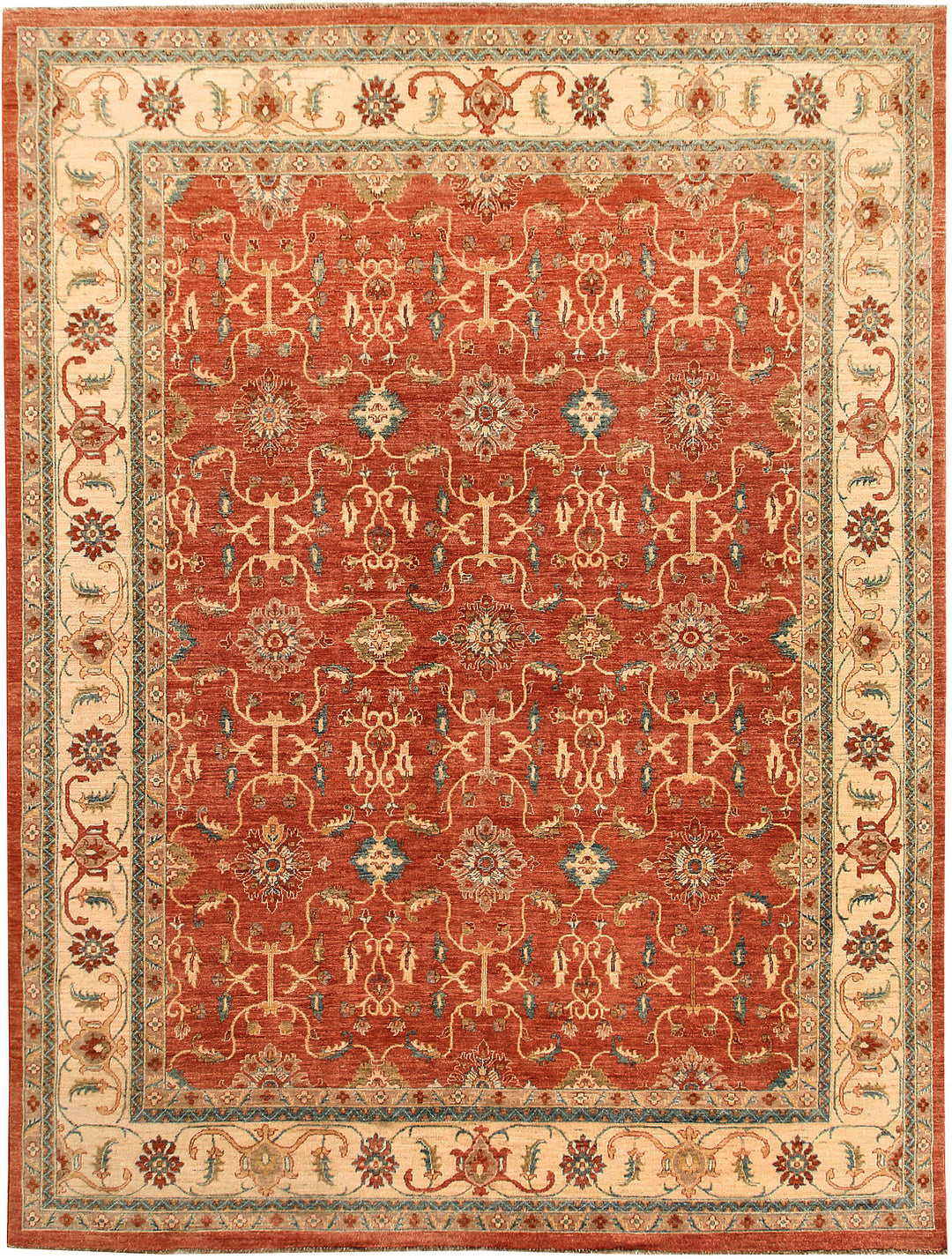 Tomato Ziegler 8' 11 x 11' 10 - No. 65844 - ALRUG Rug Store