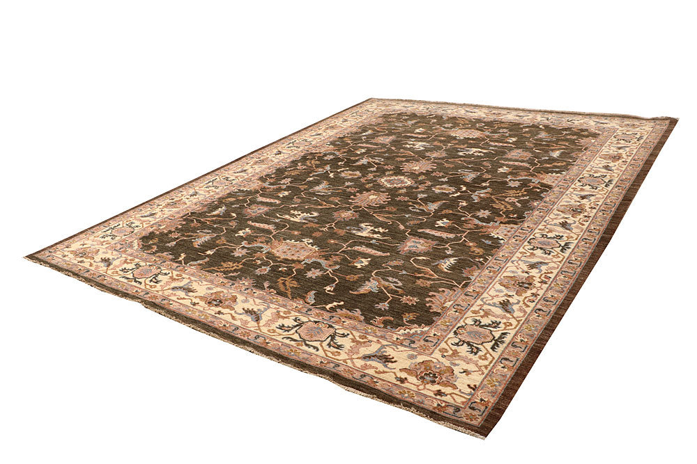 Saddle Brown Ziegler 8' 11 x 11' 8 - No. 65845 - ALRUG Rug Store