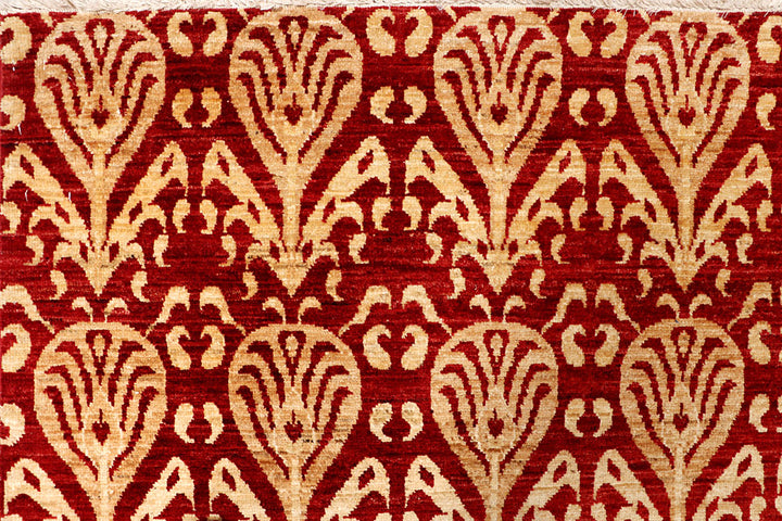 Firebrick Ikat 9' x 11' 7 - No. 65846 - ALRUG Rug Store