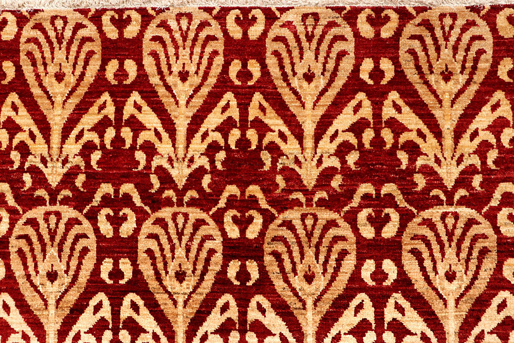 Firebrick Ikat 9' x 11' 7 - No. 65846 - ALRUG Rug Store
