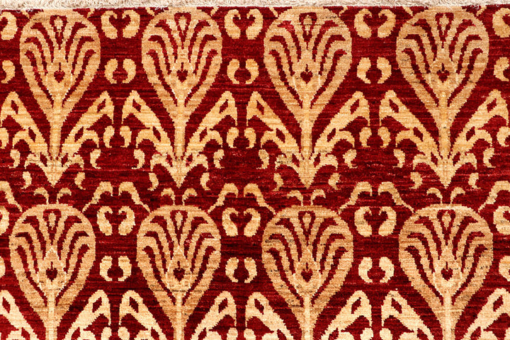 Firebrick Ikat 9' x 11' 7 - No. 65846 - ALRUG Rug Store