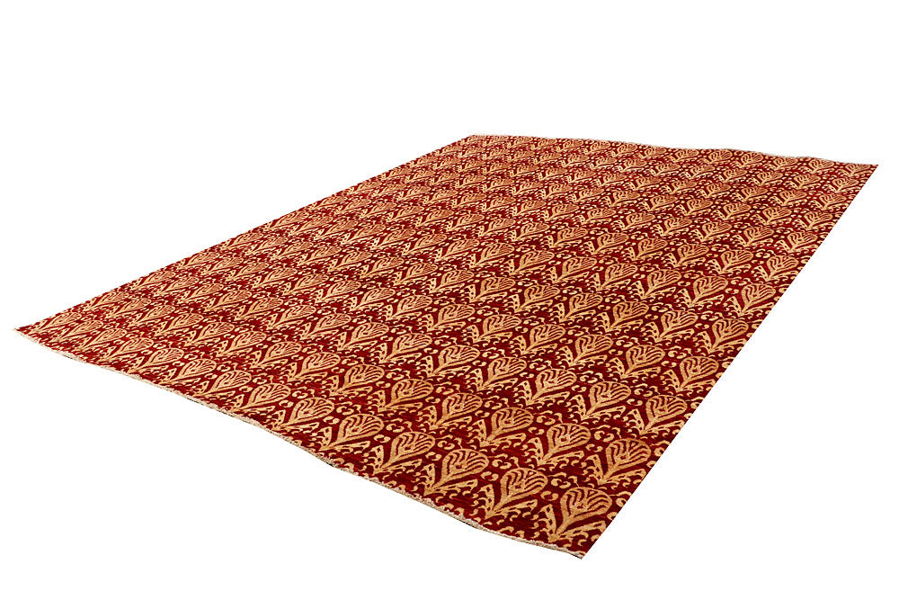 Firebrick Ikat 9' x 11' 7 - No. 65846 - ALRUG Rug Store