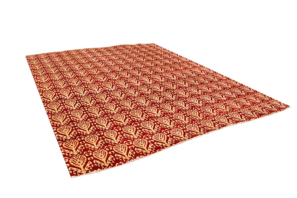 Firebrick Ikat 9' x 11' 7 - No. 65846 - ALRUG Rug Store
