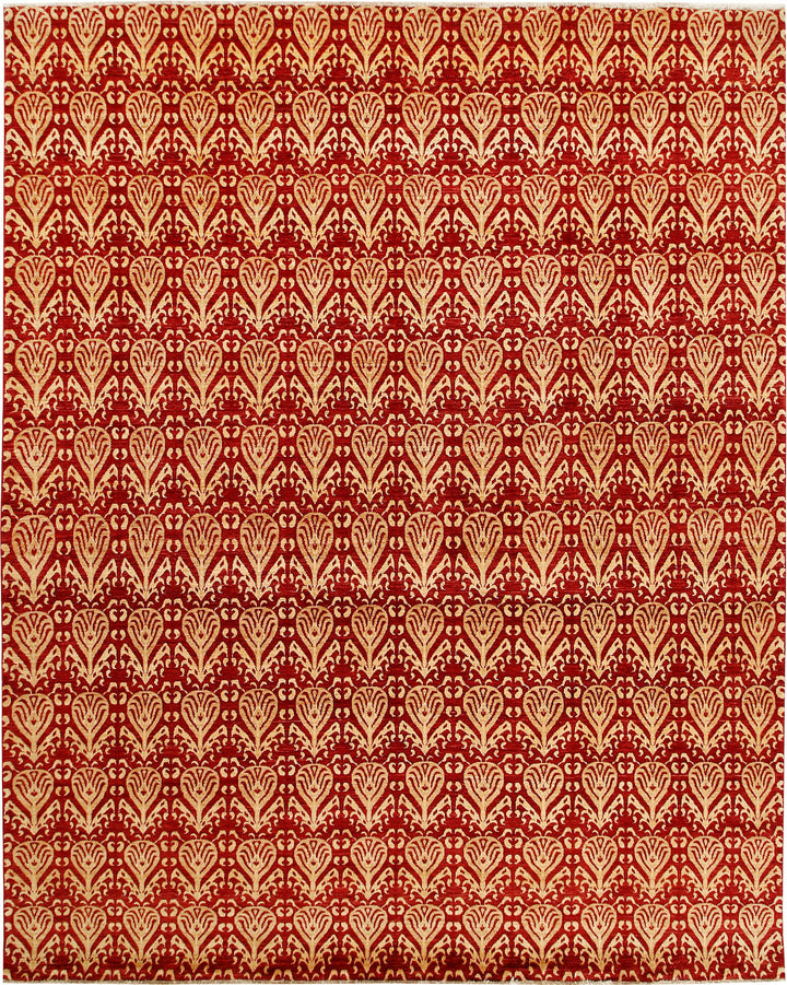 Firebrick Ikat 9' x 11' 7 - No. 65846 - ALRUG Rug Store