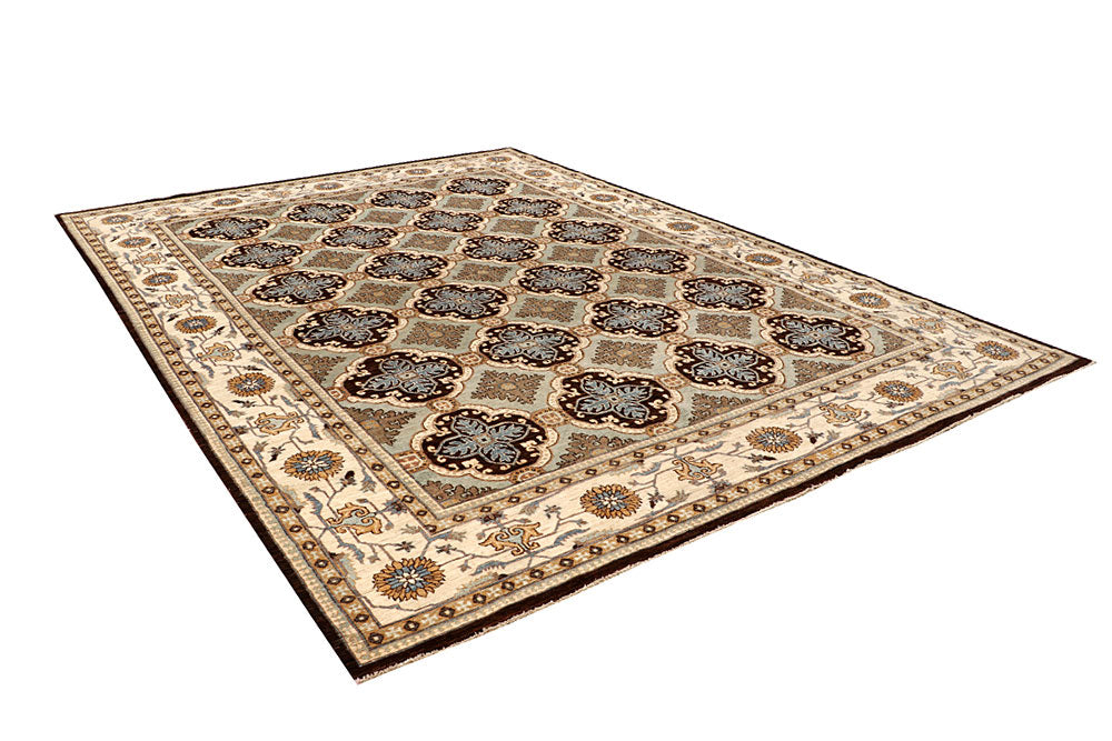 Dark Grey Ziegler 8' 10 x 12' 2 - No. 65848 - ALRUG Rug Store