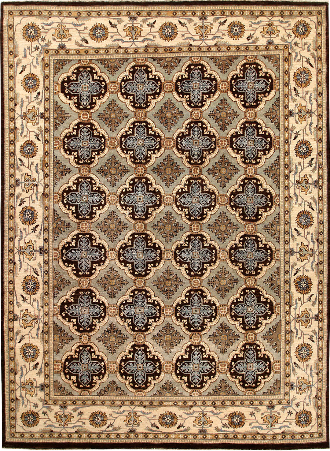 Dark Grey Ziegler 8' 10 x 12' 2 - No. 65848 - ALRUG Rug Store